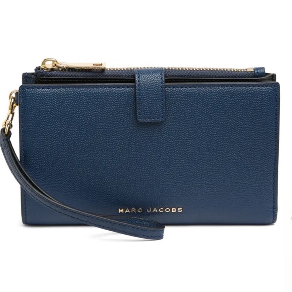 Navy Marc Jacobs Daily BRB Phone Wristlet Wallet